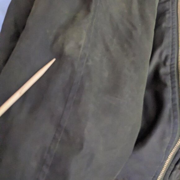 Miss London Women /Men  Green Bummer Flight Jacket Size Medium - Picture 11 of 12